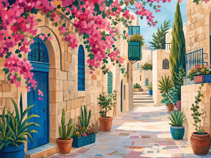 Shalom Jerusalem Alleyway